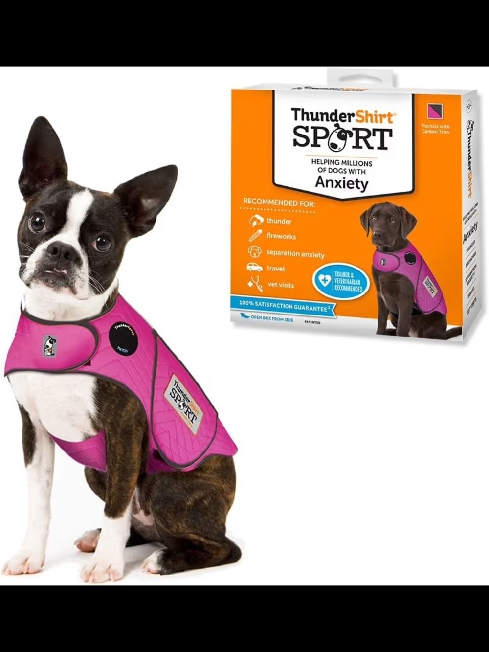 ThunderShirt Sport Calming Vest for Dogs - Pink